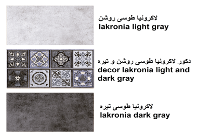 decor lakronia light and dark gray