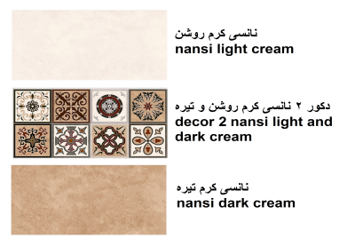 decor 2 nansi light and dark cream