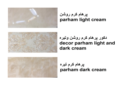 decor parham glossy light and dark cream